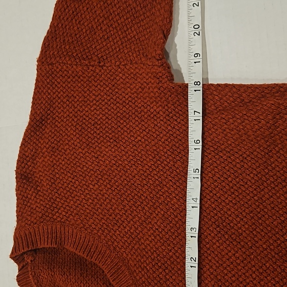 Madewell Chronicle Rust Textured Pullover Sweater size XS - Picture 10 of 11
